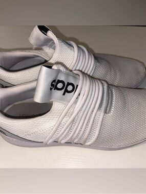 adidas White Knit Low-Top Sneakers